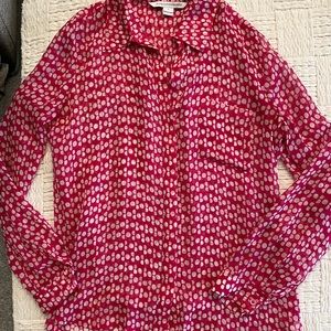 Pink button down shirt